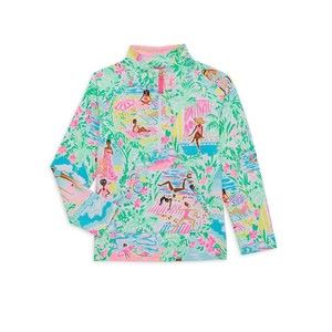 Lilly Pulitzer Little Skipper Popover Jacket Let’s Get Together Youth Kids XL